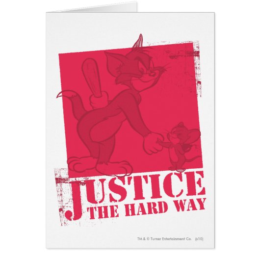 Tom and Jerry Justice The Hard Way Cards (Front)