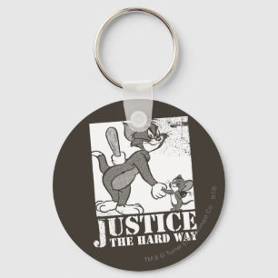 Tom And Jerry Justice the Hard Way Keychain
