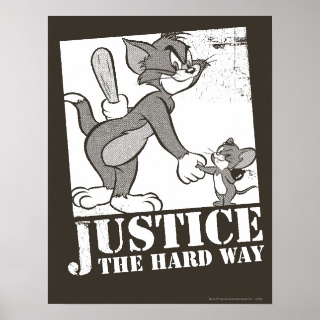 Tom And Jerry Justice the Hard Way Poster (Front)
