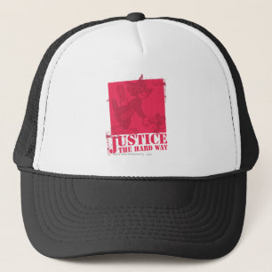 Tom and Jerry Justice The Hard Way Trucker Hat