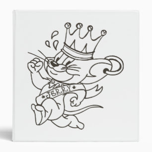 Tom and Jerry King Jerry 3 Ring Binder