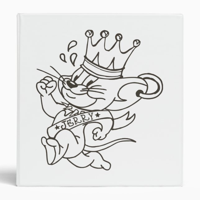 Tom and Jerry King Jerry 3 Ring Binder (Front)
