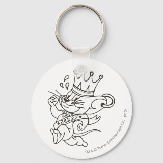 Tom and Jerry King Jerry Keychain