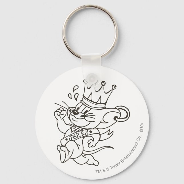 Tom and Jerry King Jerry Keychain (Front)