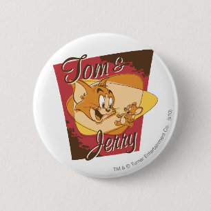 Tom and Jerry Logo 2 Button