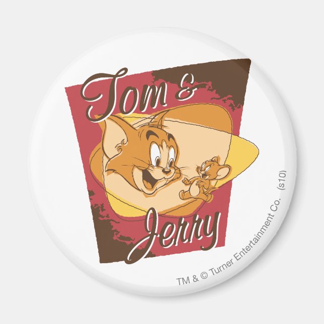 Tom and Jerry Logo 2 Magnet (Front)