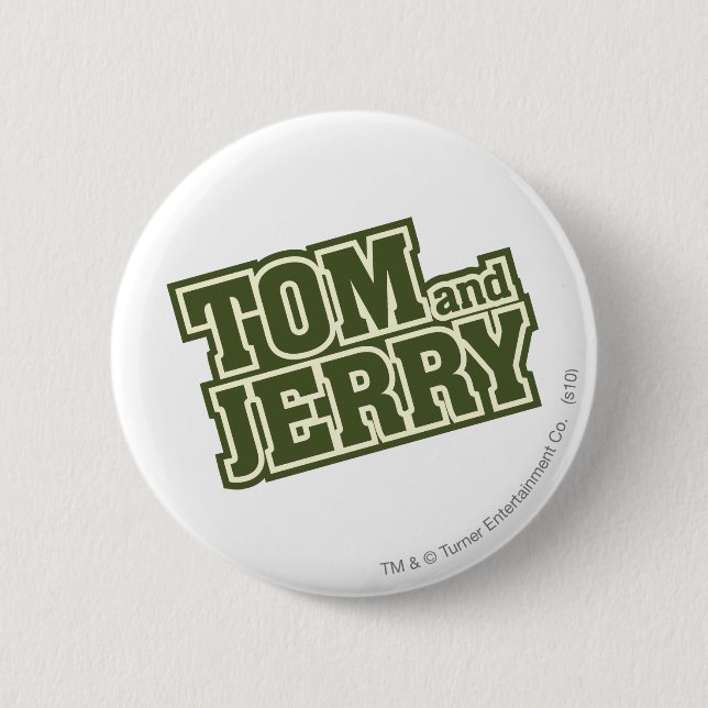 Tom and Jerry Logo 3 Pinback Button (Front)
