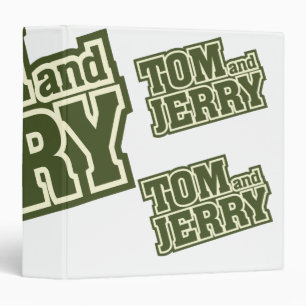 Tom and Jerry Logo 3 Ring Binder