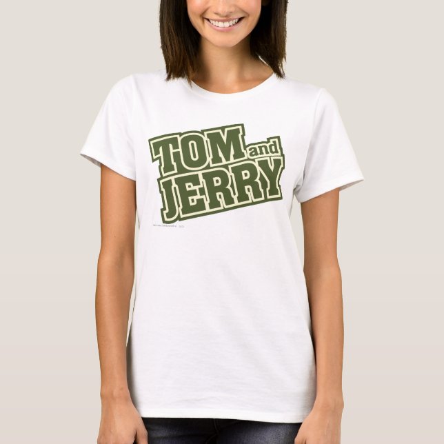 Tom and Jerry Logo 3 T-Shirt (Front)