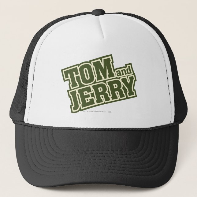 Tom and Jerry Logo 3 Trucker Hat (Front)