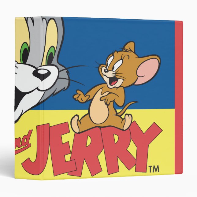 Tom And Jerry Logo Flat Binder (Front/Spine)