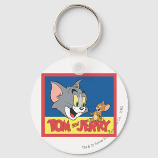 Tom And Jerry Logo Flat Keychain