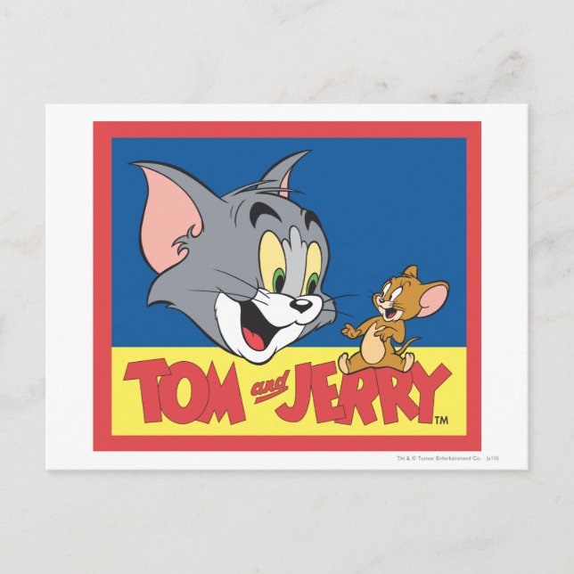 Tom And Jerry Logo Flat Postcard (Front)