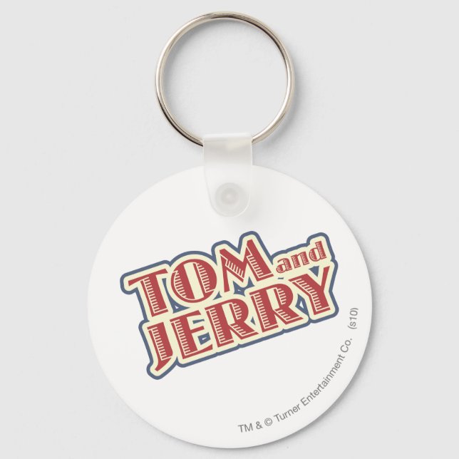 Tom and Jerry Logo Keychain (Front)