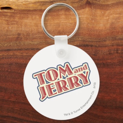Tom and Jerry Logo Keychain | Zazzle