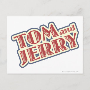 Tom and Jerry Logo Postcard