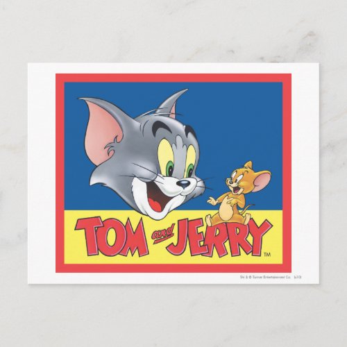 Tom And Jerry Logo Shaded Postcard