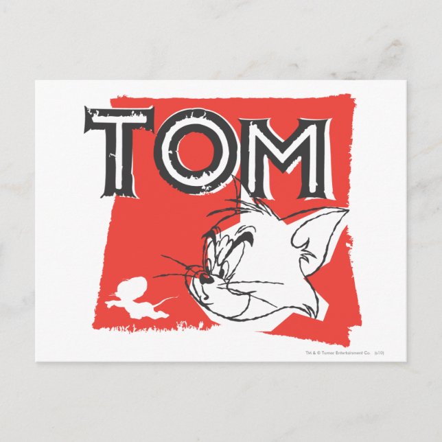 Tom and Jerry Mad Cat Postcard (Front)