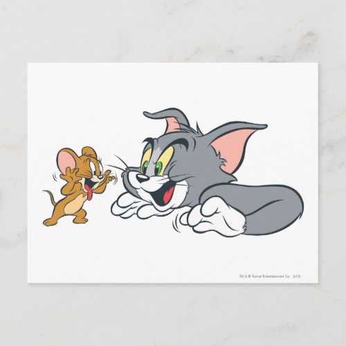 Tom and Jerry Make Faces Postcard