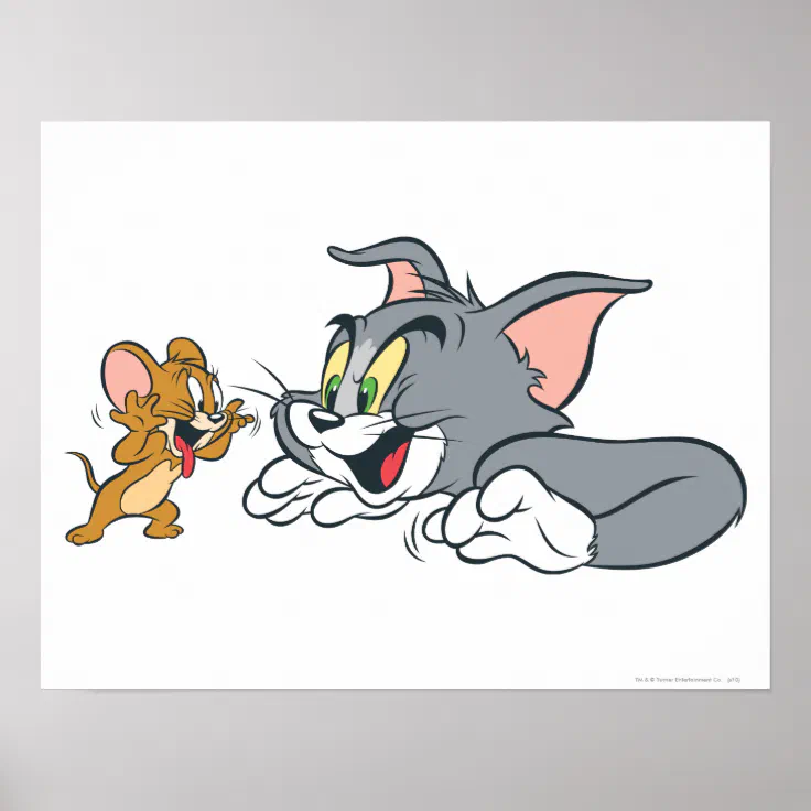 Tom and Jerry Make Faces Poster