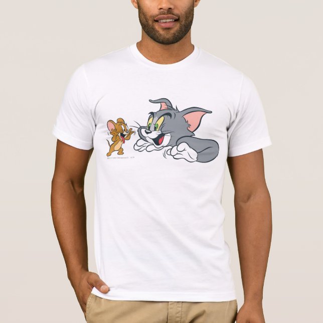 Tom and Jerry Make Faces T-Shirt (Front)