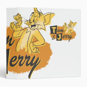 Tom and Jerry Mouse In Paw Logo 3 Ring Binder