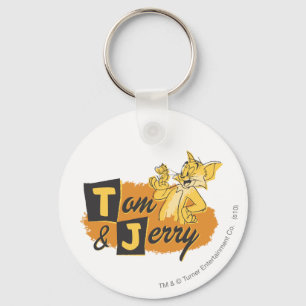 Tom and Jerry Mouse In Paw Logo Keychain