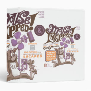 Tom and Jerry Mouse Trapped 3 Ring Binder