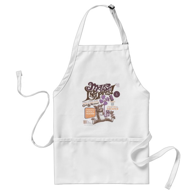 Tom and Jerry Mouse Trapped Adult Apron (Front)