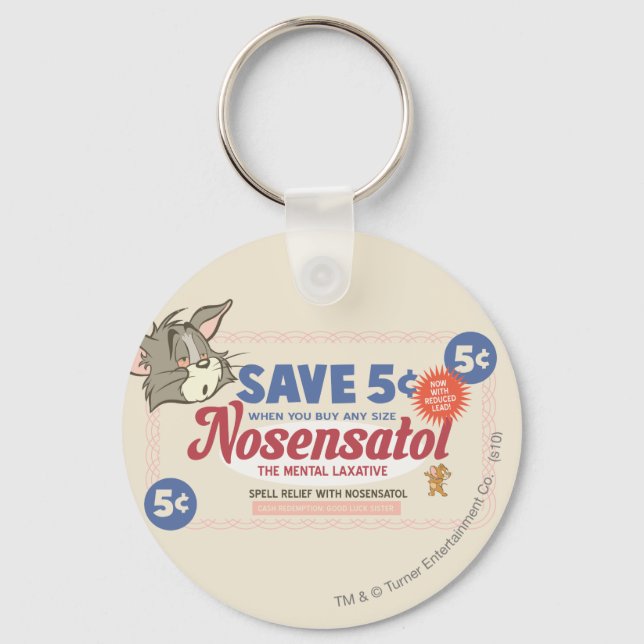 Tom And Jerry Nosensatol Coupon Keychain (Front)