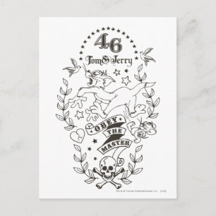 Tom and Jerry Obey The Master 1 Postcard