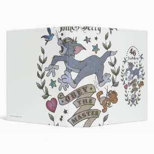 Tom and Jerry Obey The Master 2 3 Ring Binder