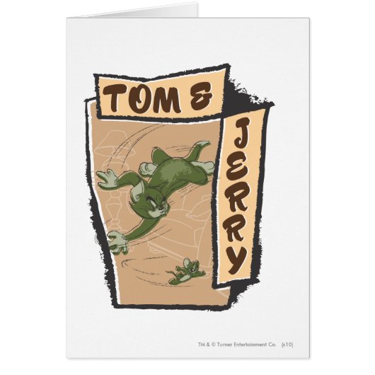 Tom and Jerry On A Tan Couch Cards (Front)