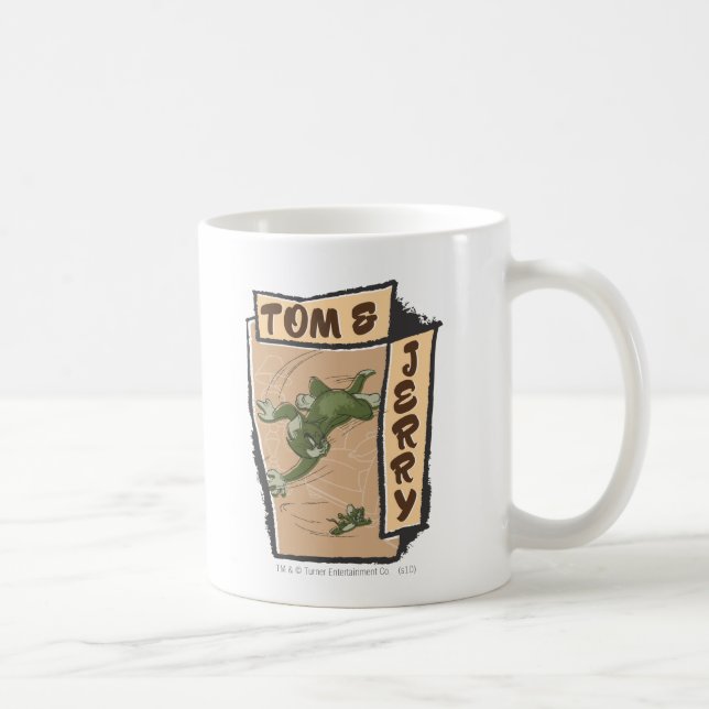 Tom and Jerry On A Tan Couch Coffee Mug (Right)