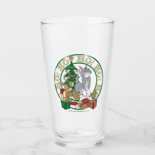 Tom and Jerry Opening Presents Glass