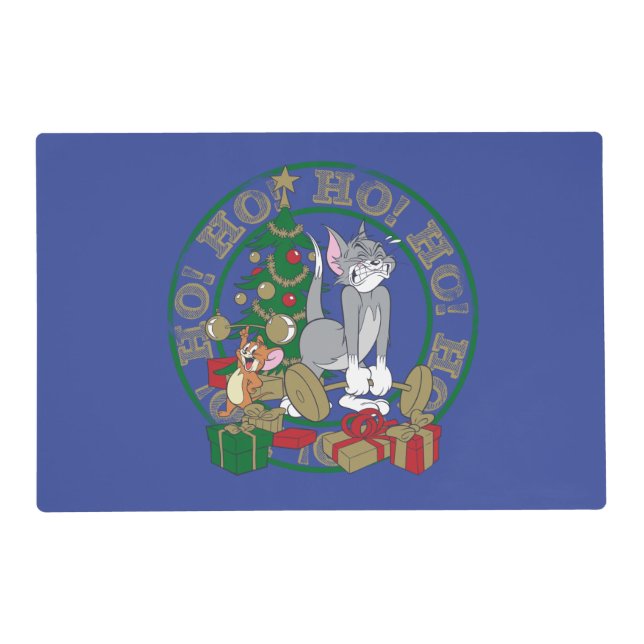 Tom and Jerry Opening Presents Placemat (Front)
