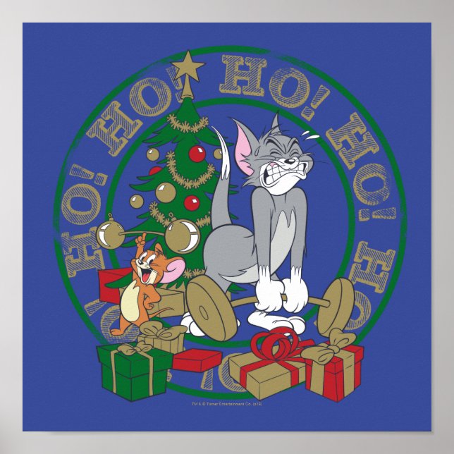 Tom and Jerry Opening Presents Poster (Front)
