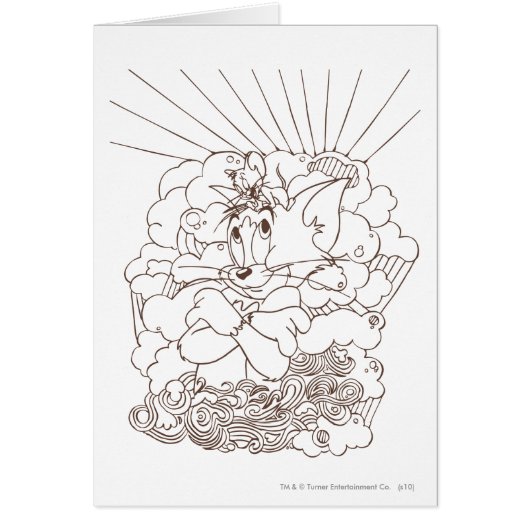 Tom and Jerry Outline Cards (Front)