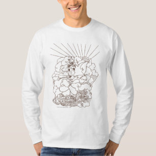Tom and Jerry Outline T-Shirt