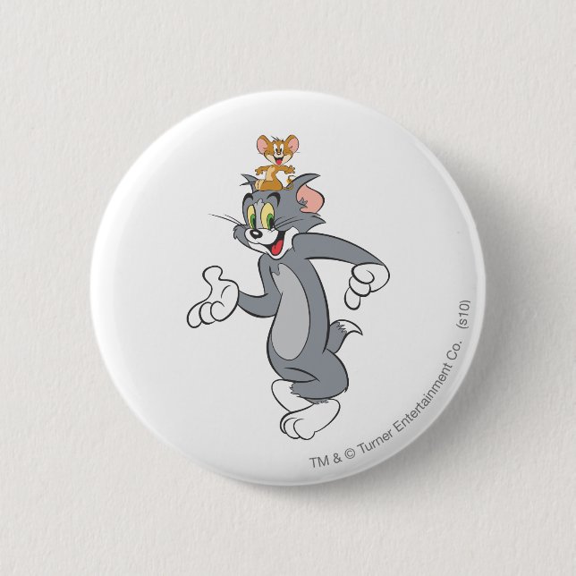 Tom and Jerry Pair Button (Front)