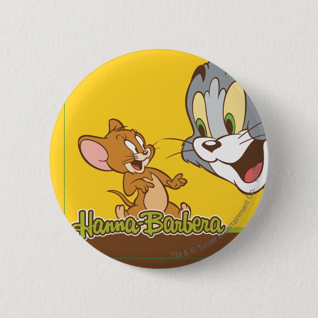 Tom And Jerry Pinback Button (Front)