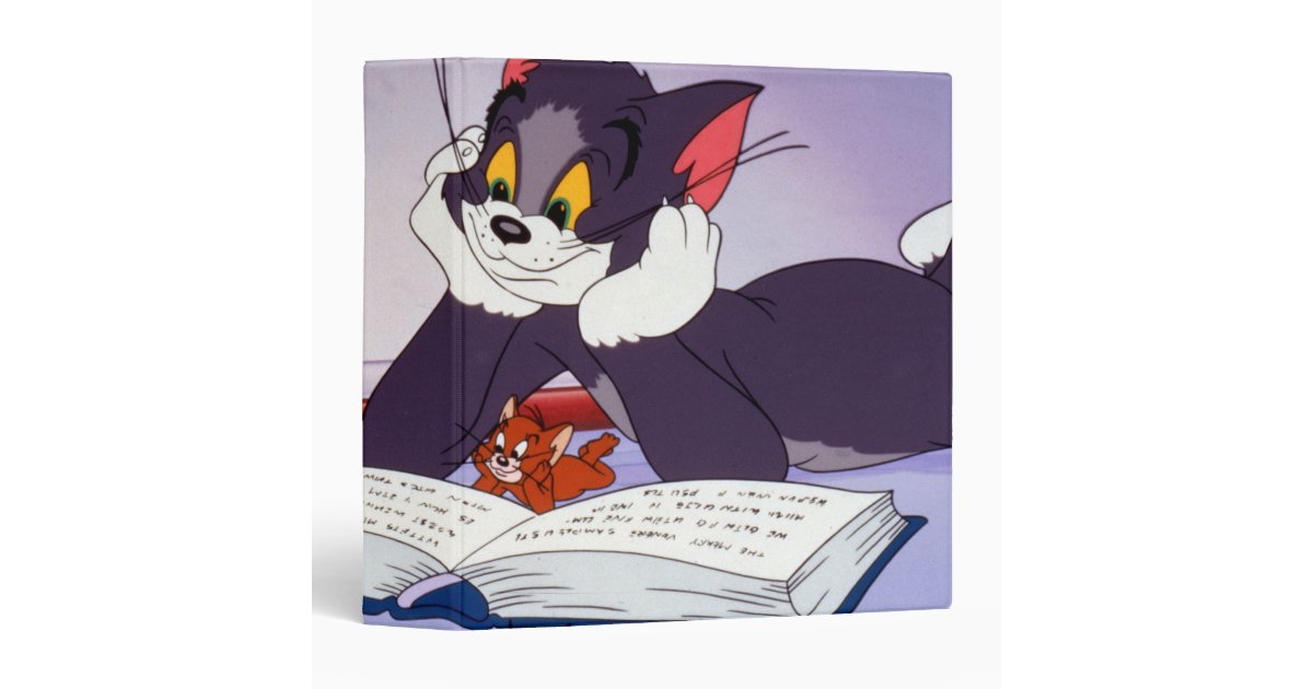 tom and jerry reading book autographed binder zazzle com create your own birthday invitations free