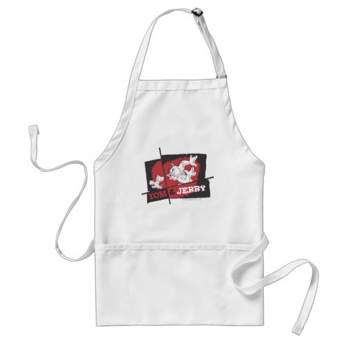 Tom and Jerry Red and Black Adult Apron