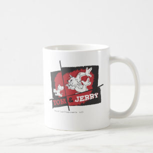 Tom and Jerry Red and Black Coffee Mug