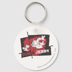 Tom and Jerry Red and Black Keychain