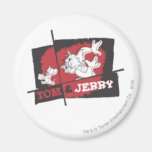 Tom and Jerry Red and Black Magnet