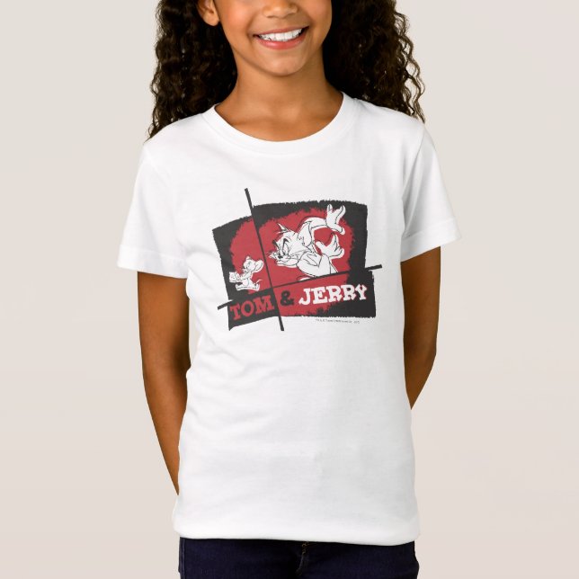 Tom and Jerry Red and Black T-Shirt (Front)