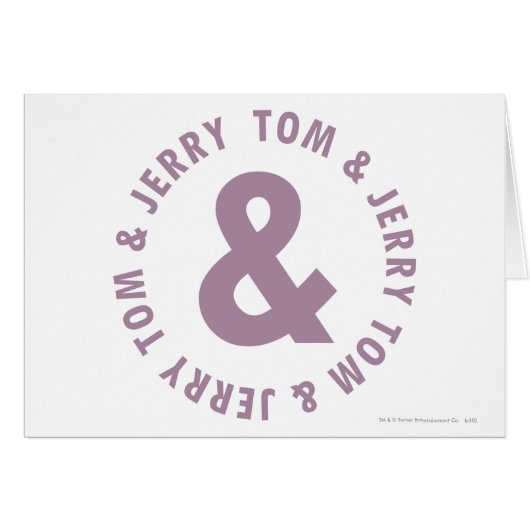 Tom and Jerry Round Logo 10 Cards (Front Horizontal)