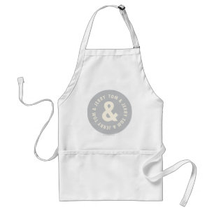 Tom and Jerry Round Logo 1 Adult Apron