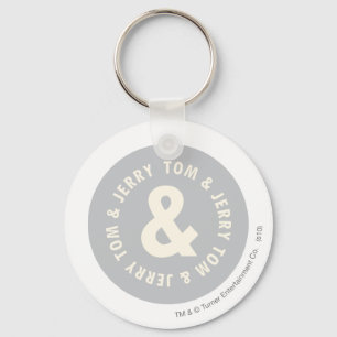 Tom and Jerry Round Logo 1 Keychain